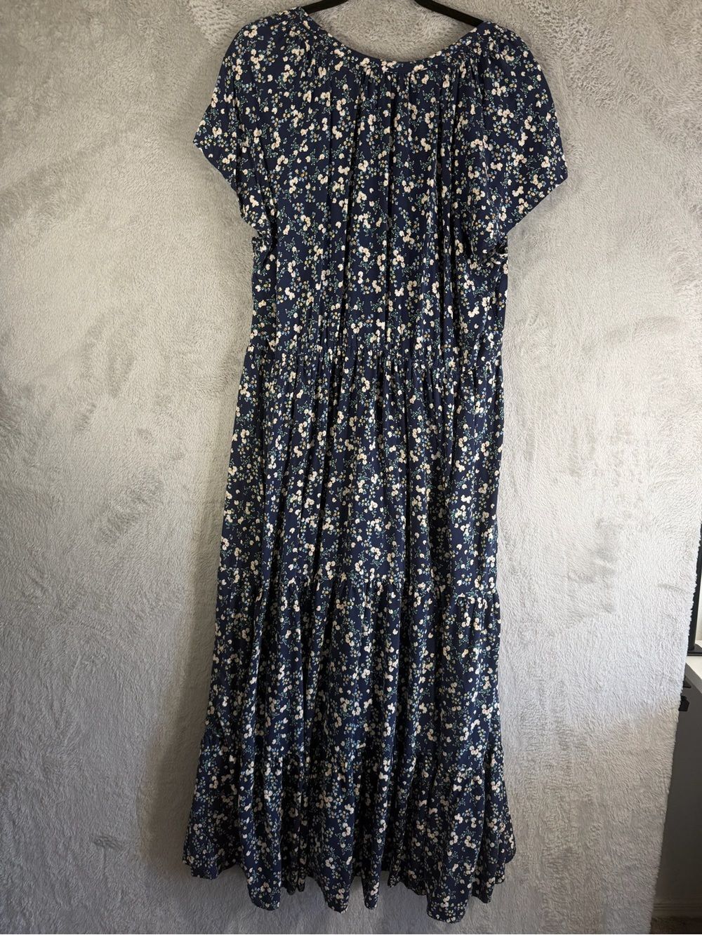Old Navy Floral Short-Sleeve Maxi Dress XL - Picture 2 of 2